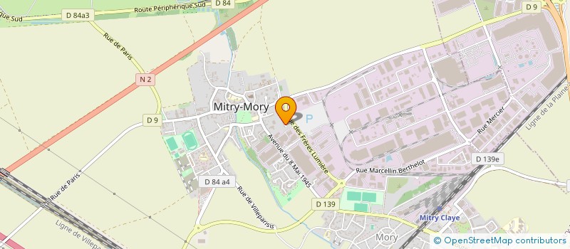localisation de l'entreprise OILIDA à MITRY-MORY