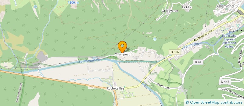 localisation de l'entreprise OISANS CONSTRUCTIONS BOIS  ALLEMOND