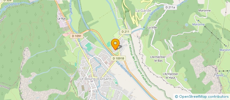localisation de l'entreprise OISANS CREATION BOIS à LE BOURG-D'OISANS