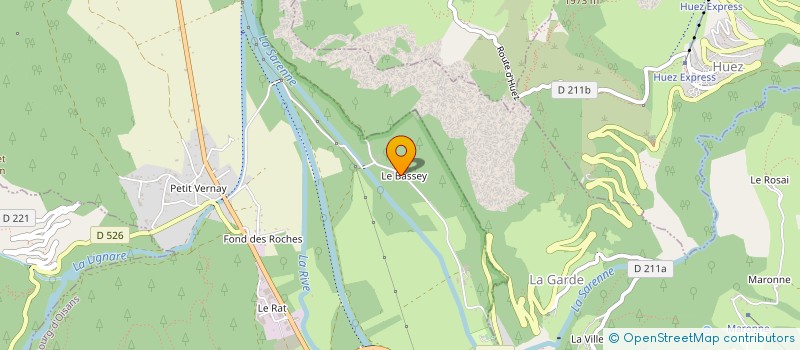 localisation de l'entreprise OISANS ENERGIE  LE BOURG-D'OISANS