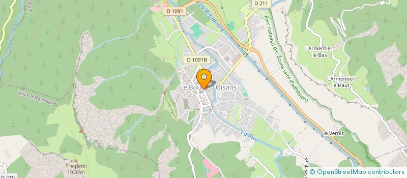 localisation de l'entreprise OISANS IMMOBILIER  LE BOURG-D'OISANS