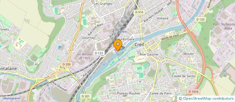 localisation de l'entreprise OISE BARDAGE à CREIL
