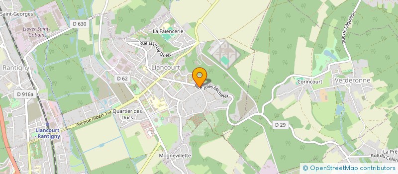 localisation de l'entreprise OISE NEGOCE BREHERET LANGLAIS à LIANCOURT
