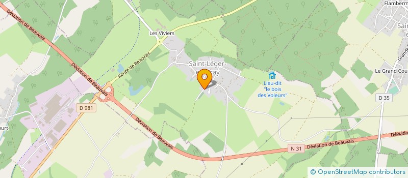 localisation de l'entreprise OISE PISCICULTURE  SAINT-LEGER-EN-BRAY