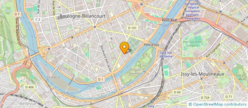 localisation de l'entreprise OISEAU-LYRE à BOULOGNE-BILLANCOURT