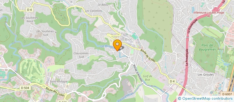 localisation de l'entreprise OISEAUX CLUB BIOTOIS  BIOT