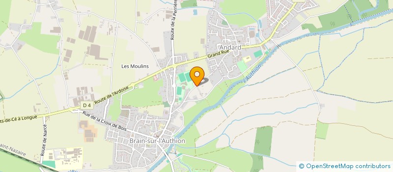 localisation de l'entreprise OISEAUX D'EAU  LOIRE-AUTHION