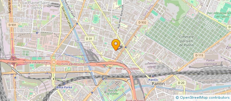 localisation de l'entreprise OISEAUX DE NUIT(S)  AUBERVILLIERS