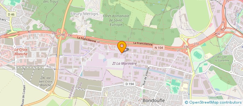 localisation de l'entreprise OISIMMO à FLEURY-MEROGIS