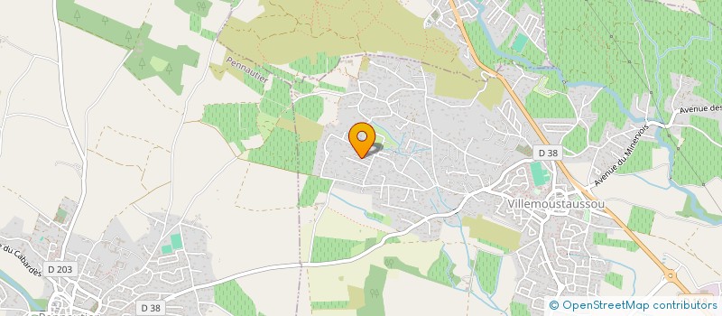 localisation de l'entreprise OJ INVEST à VILLEMOUSTAUSSOU