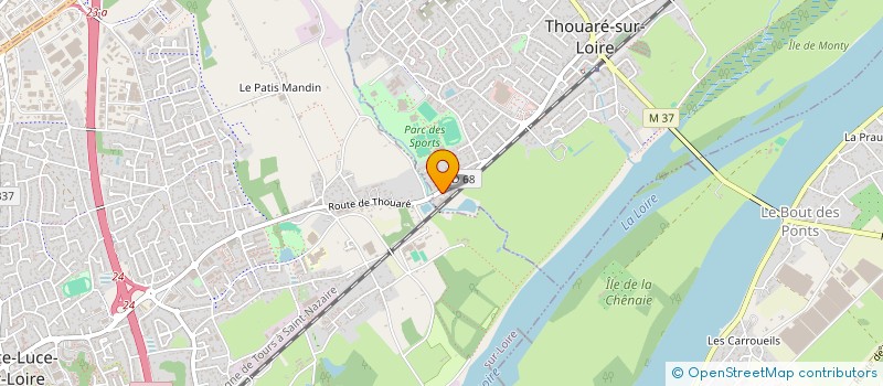 localisation de l'entreprise OJ SPORTS & ENTREPRISES  THOUARE-SUR-LOIRE