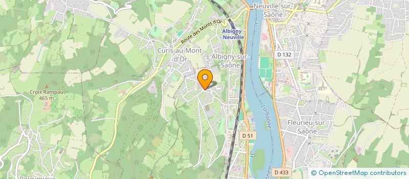 localisation de l'entreprise OJ2B  ALBIGNY-SUR-SAONE