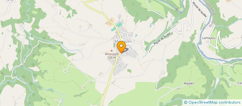 localisation de l'entreprise OJA  MOYRAZES