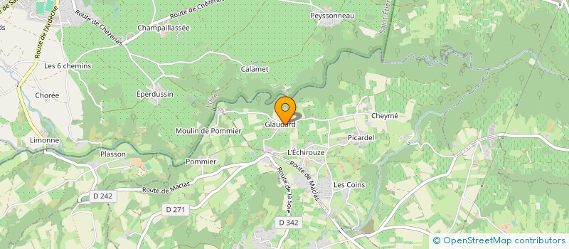 localisation de l'entreprise OJB  ANDANCE