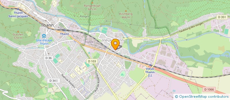 localisation de l'entreprise OJC  VIEUX-THANN