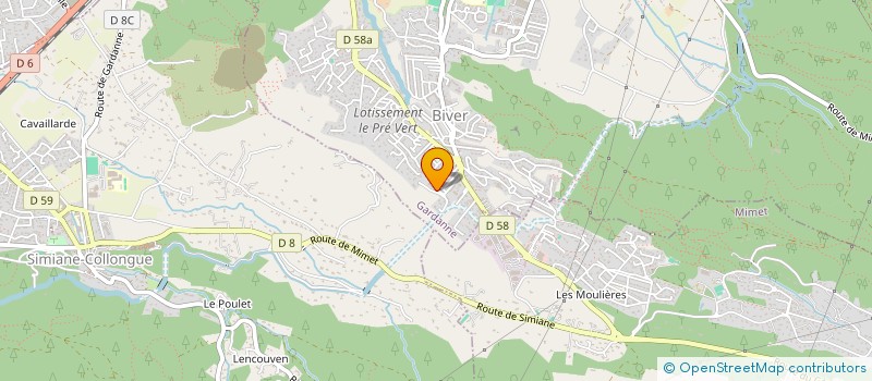 localisation de l'entreprise OJC PEINTURE à GARDANNE