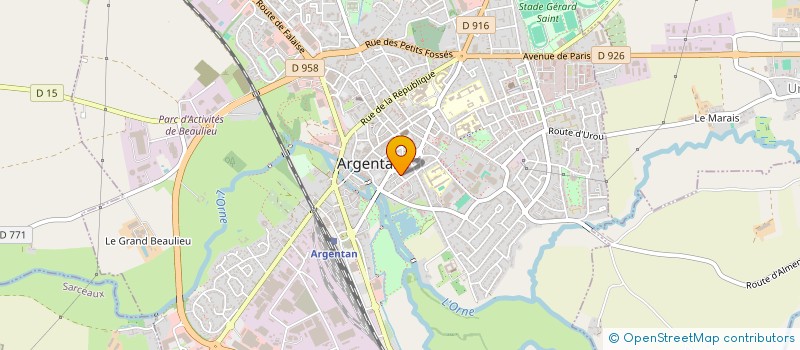 localisation de l'entreprise OJCB à ARGENTAN