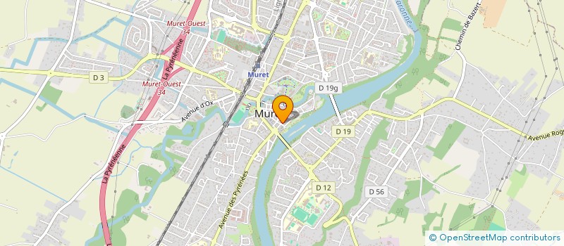 localisation de l'entreprise OJCJ  MURET