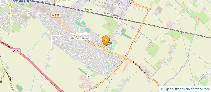 localisation de l'entreprise OJDE  LA CHAPELLE-D'ARMENTIERES