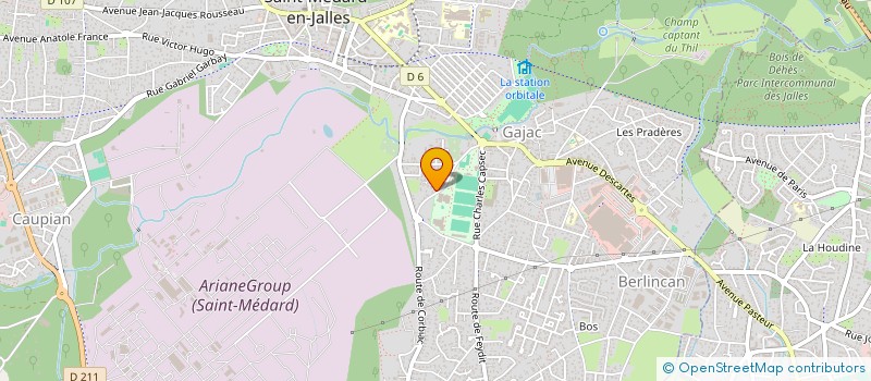 localisation de l'entreprise OJEA  SAINT-MEDARD-EN-JALLES