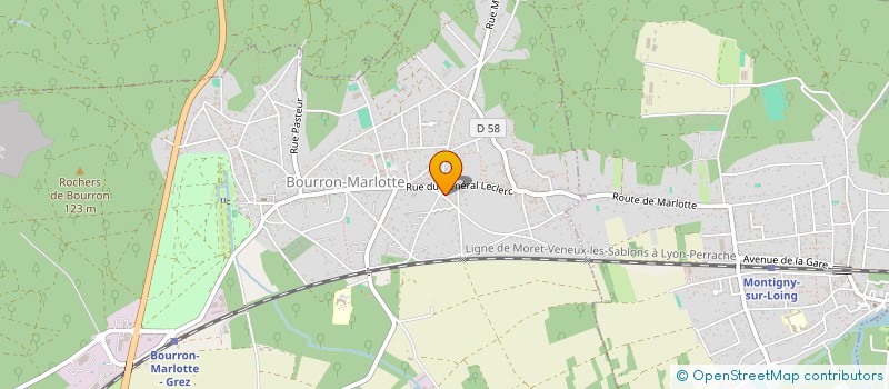 localisation de l'entreprise OJEC  BOURRON-MARLOTTE