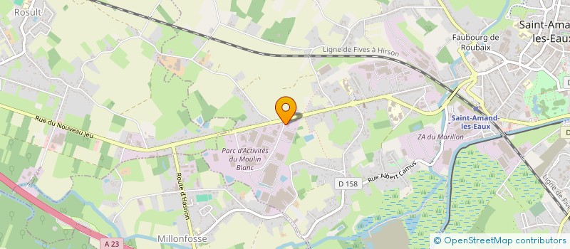 localisation de l'entreprise OJEDA TECHNOLOGIES à SAINT-AMAND-LES-EAUX