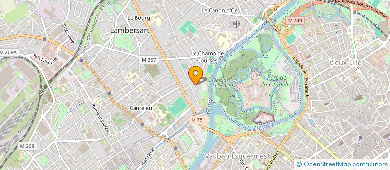 localisation de l'entreprise OJF HULOT à LAMBERSART