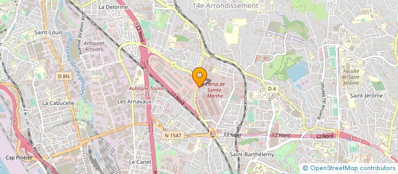 localisation de l'entreprise OJF SLID CONSTRUCTIONS à MARSEILLE