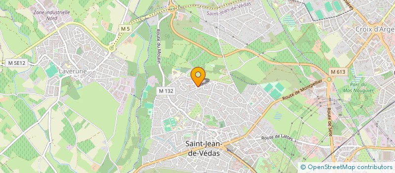localisation de l'entreprise OJI PRODUCTIONS à SAINT-JEAN-DE-VEDAS