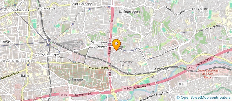 localisation de l'entreprise OJIRIS EXPERTISE à MARSEILLE