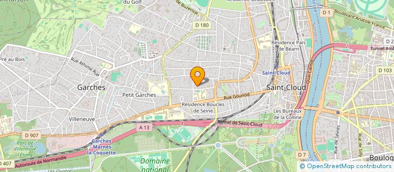 localisation de l'entreprise OJJA à SAINT-CLOUD