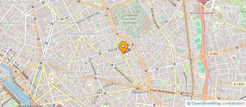 localisation de l'entreprise OJJD SARL à PARIS