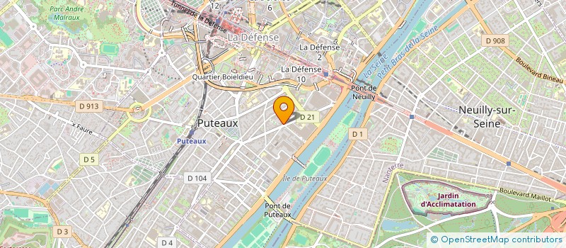 localisation de l'entreprise OJM DIFFUSION à PUTEAUX
