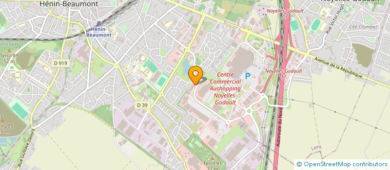 localisation de l'entreprise OJOXY à HENIN BEAUMONT