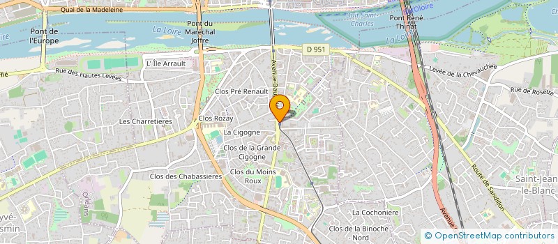 localisation de l'entreprise OJPAL à ORLEANS