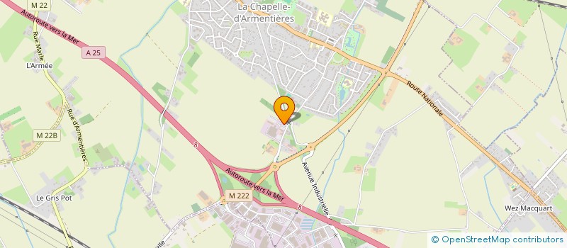 localisation de l'entreprise OK AND GO à LA CHAPELLE-D'ARMENTIERES