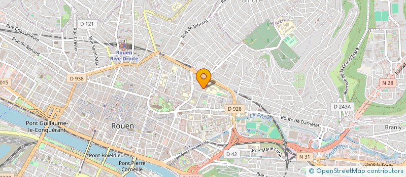 localisation de l'entreprise OK ARCHITECTURE à ROUEN