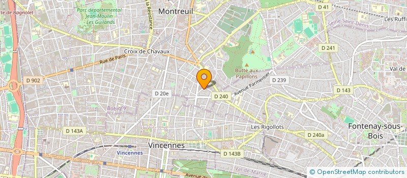 localisation de l'entreprise OK CARTO à MONTREUIL