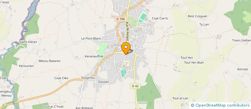 localisation de l'entreprise OK CHORALE  PLESTIN-LES-GREVES