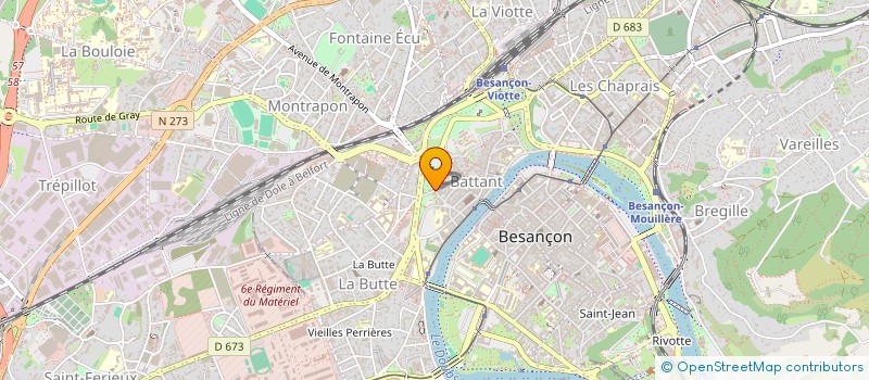 localisation de l'entreprise OK COMPUTER à BESANCON