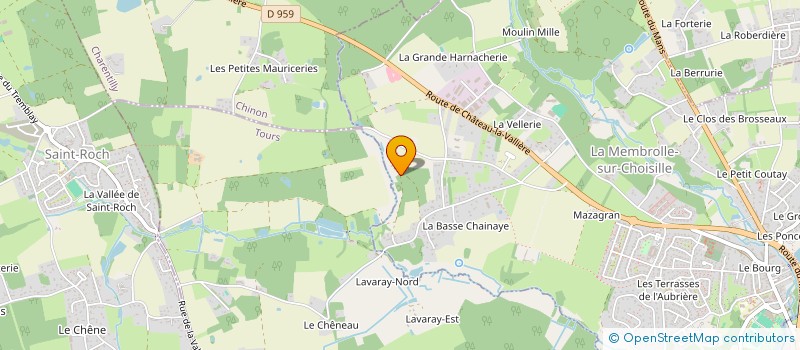 localisation de l'entreprise OK COURSIER  METTRAY