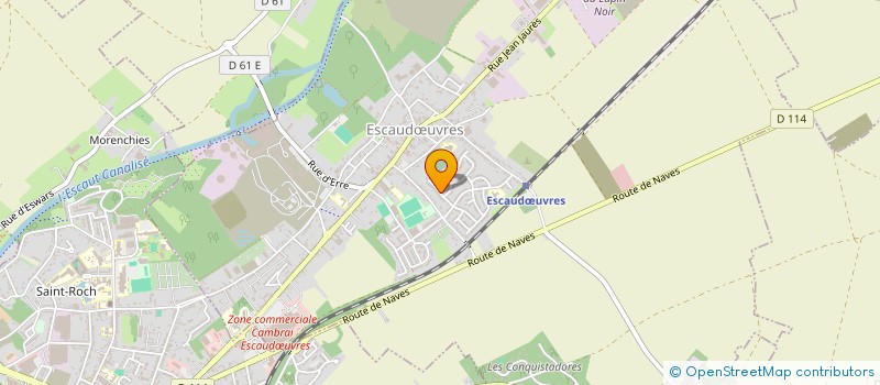 localisation de l'entreprise OK-EAU 59  ESCAUDUVRES