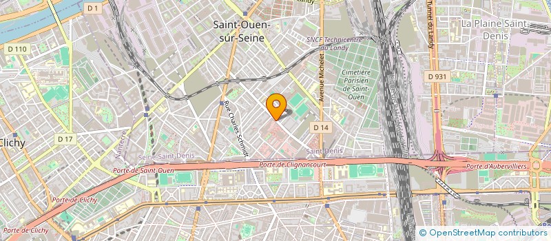 localisation de l'entreprise OK TRANSPORT  SAINT-OUEN-SUR-SEINE