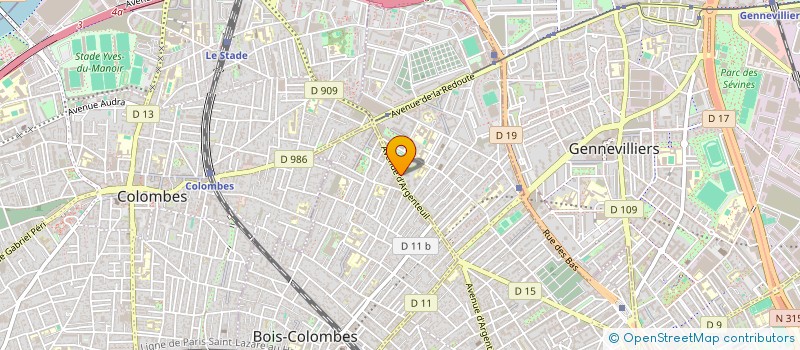 localisation de l'entreprise OK VOYAGE 92  ASNIERES-SUR-SEINE