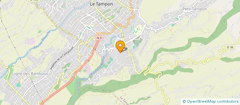 localisation de l'entreprise OKA  LE TAMPON