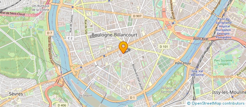 localisation de l'entreprise OKALA COMMUNICATION à BOULOGNE BILLANCOURT