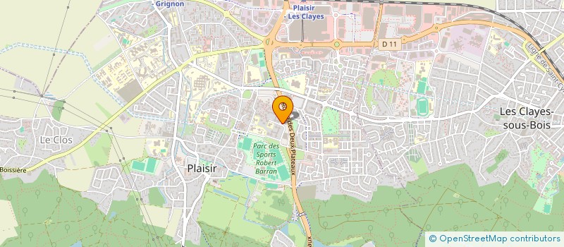 localisation de l'entreprise OKALIN à PLAISIR