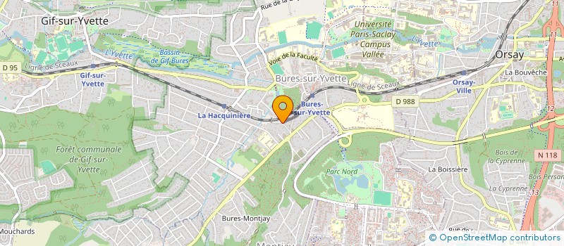 localisation de l'entreprise OKALYA SYSTEMS  BURES-SUR-YVETTE