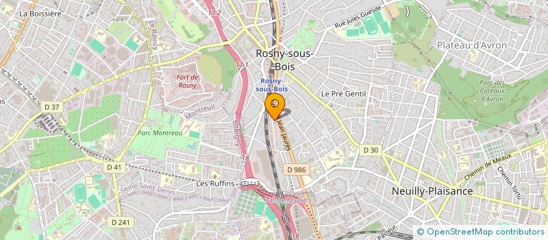 localisation de l'entreprise OKAM SANTE SERVICES  ROSNY-SOUS-BOIS