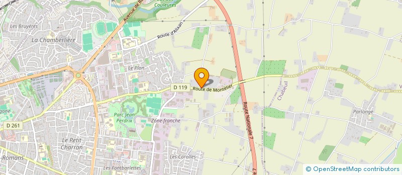 localisation de l'entreprise OKAPI SOFT à VALENCE